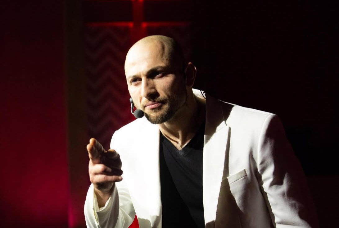 Nader Eid, story coach and speaker, founder of Threshold, helping storytellers and creators communicate with impact