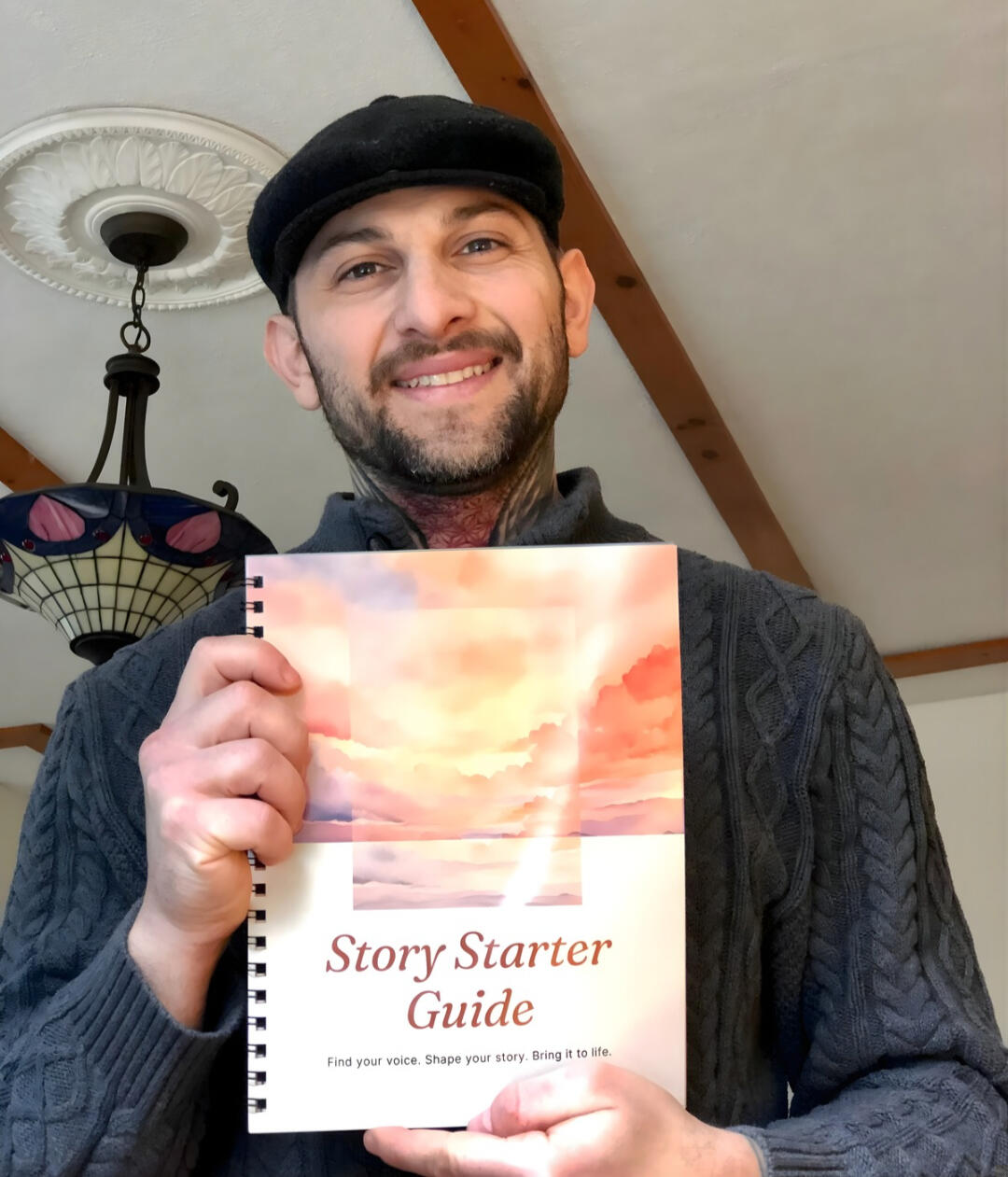 Bold Story participant sharing their story as part of Nader Eid’s storytelling community